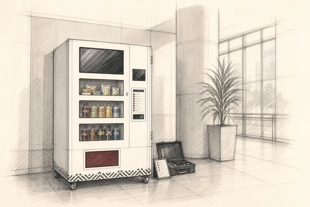 Drifter vending machine field study showing a locally serviceable product in operation